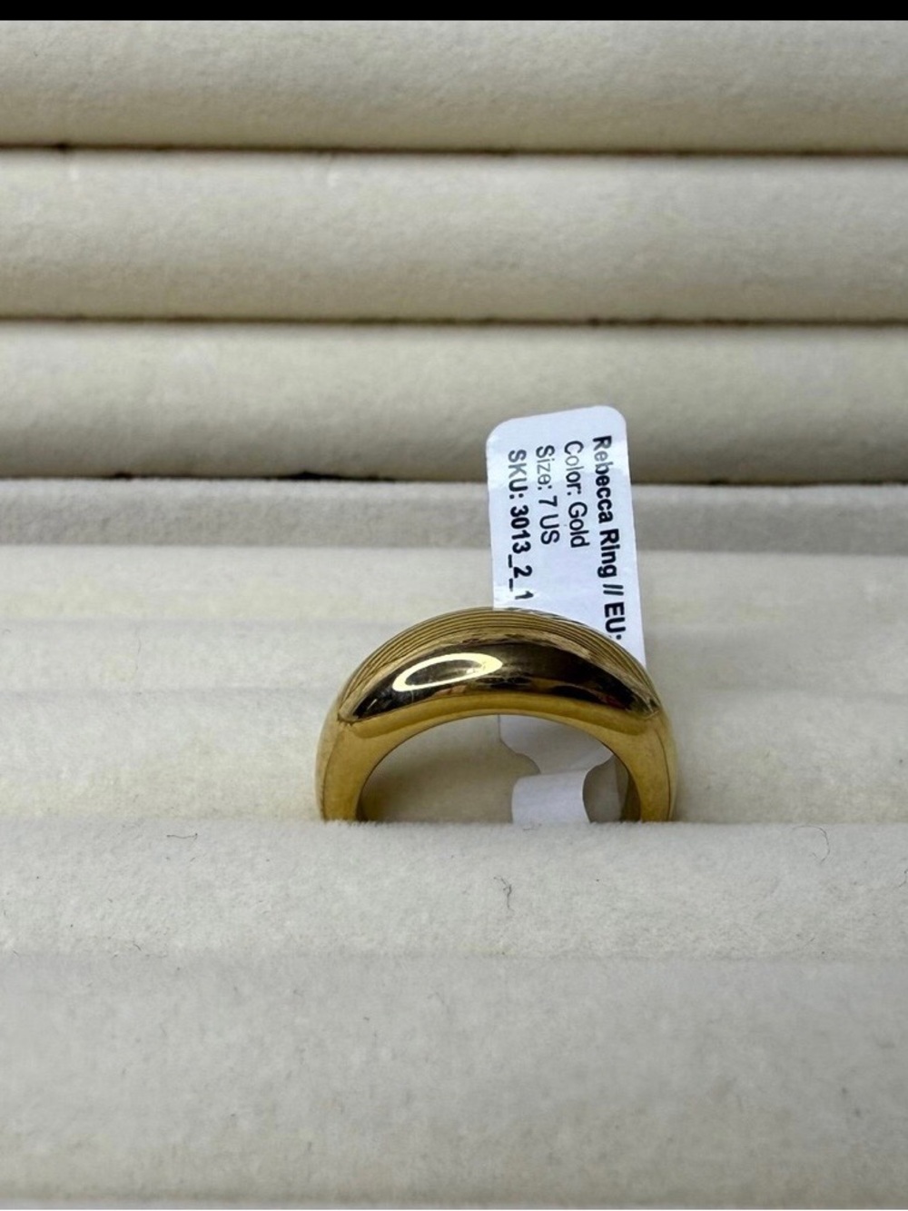 Classic Polished Gold Dome Ring for Women - Picture 4 of 6